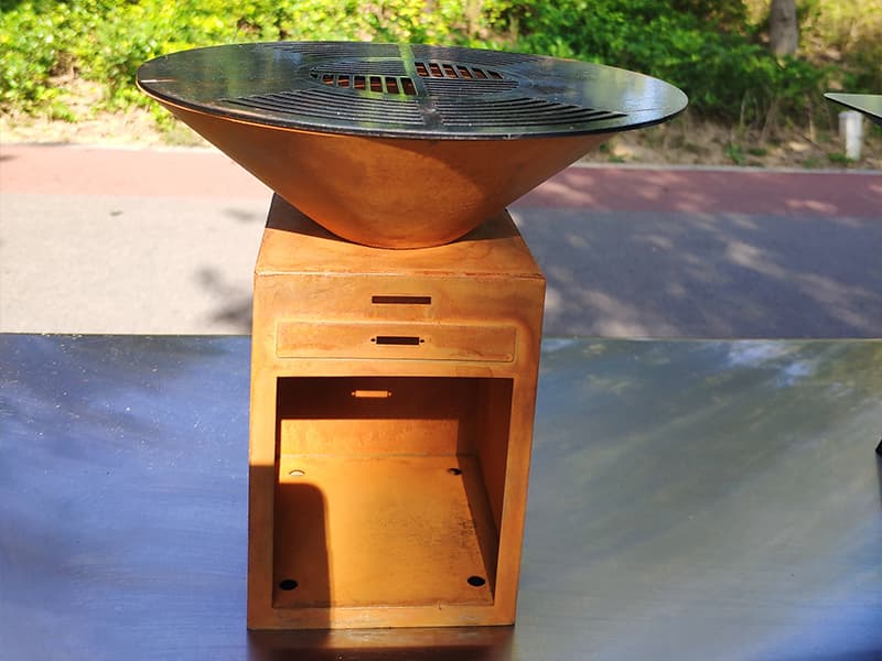Corten Steel Bbq Grill For Outdoor Entertainment